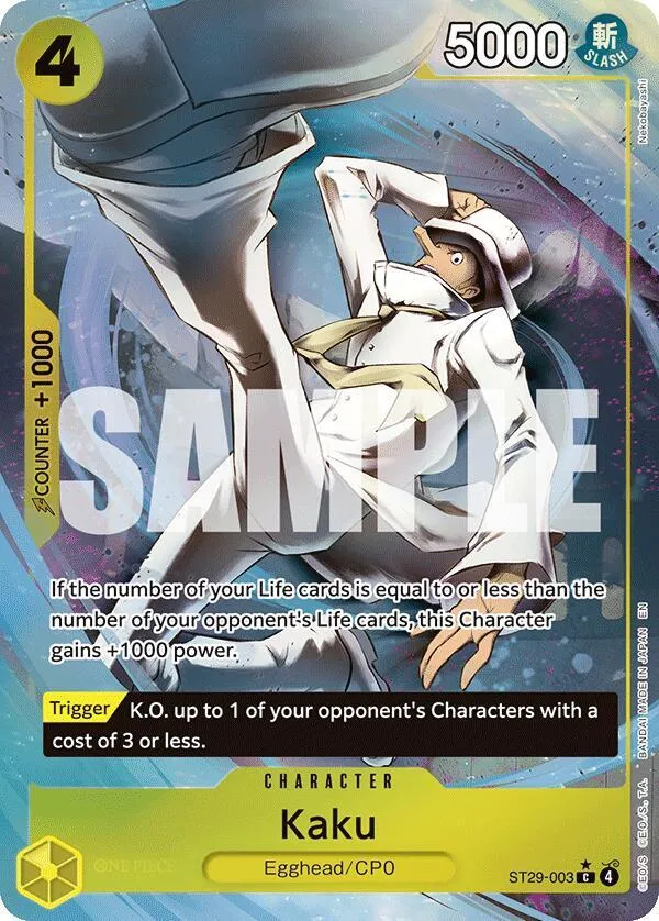 Kaku (Full Art) — ST-29: Starter Deck 29 Egghead — One Piece Card Game