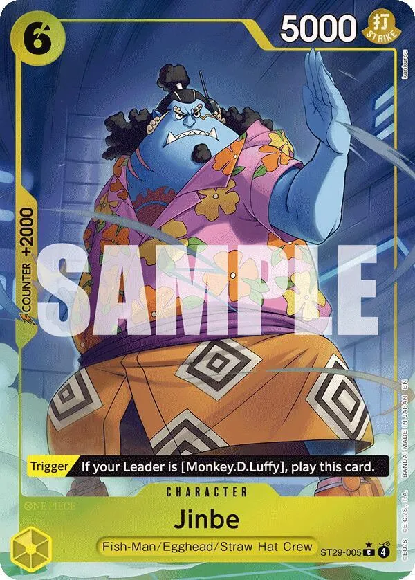 Jinbe (ST29-005) — ST-29: Starter Deck 29 Egghead — One Piece Card Game