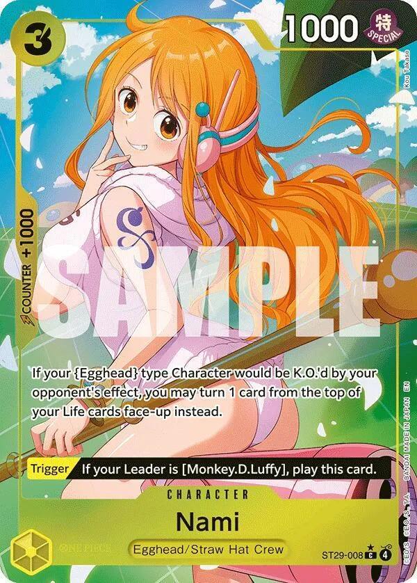 Nami (Full Art) — ST-29: Starter Deck 29 Egghead — One Piece Card Game
