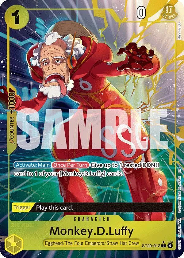 Monkey.D.Luffy (012) (Full Art) — ST-29: Starter Deck 29 Egghead — One Piece Card Game