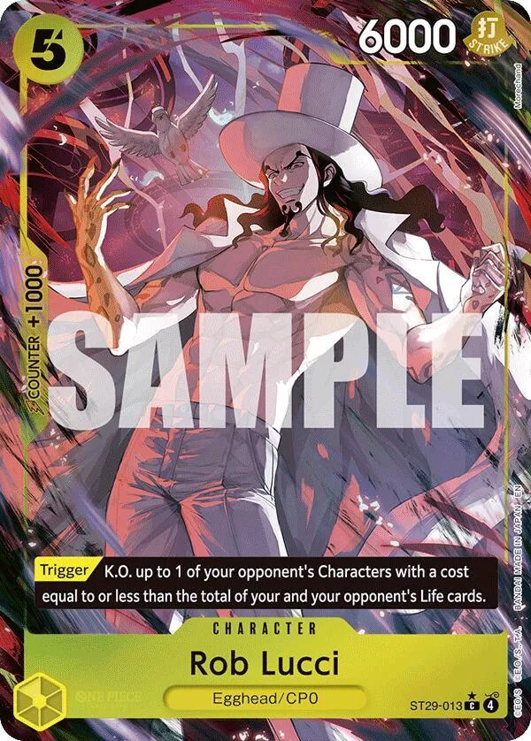 Rob Lucci (Full Art) — ST-29: Starter Deck 29 Egghead — One Piece Card Game