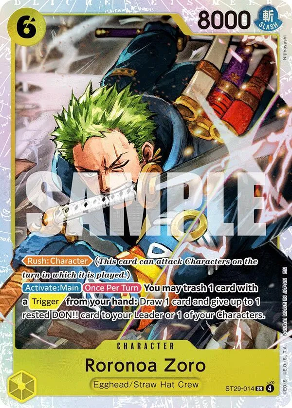 Roronoa Zoro — ST-29: Starter Deck 29 Egghead — One Piece Card Game