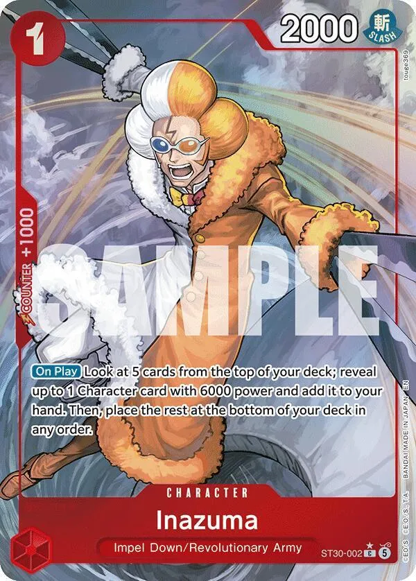 Inazuma (Full Art) — ST-30: Starter Deck 30 EX Luffy & Ace — One Piece Card Game