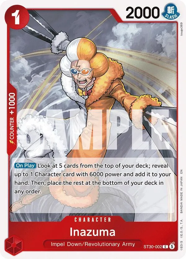 Inazuma from ST-30: Starter Deck 30 EX Luffy & Ace - One Piece Card Game