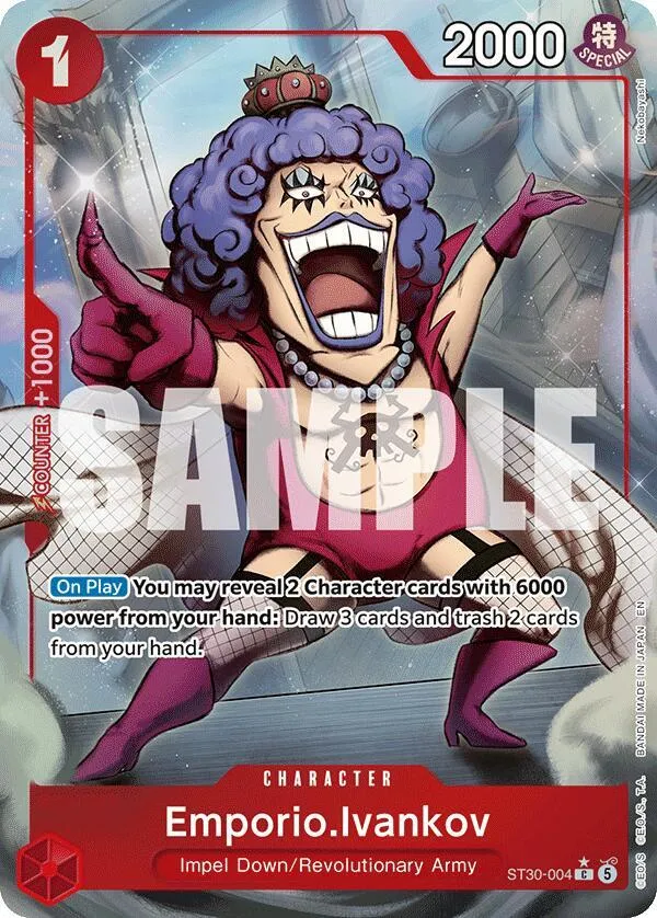 Emporio.Ivankov (Full Art) from ST-30: Starter Deck 30 EX Luffy & Ace - One Piece Card Game