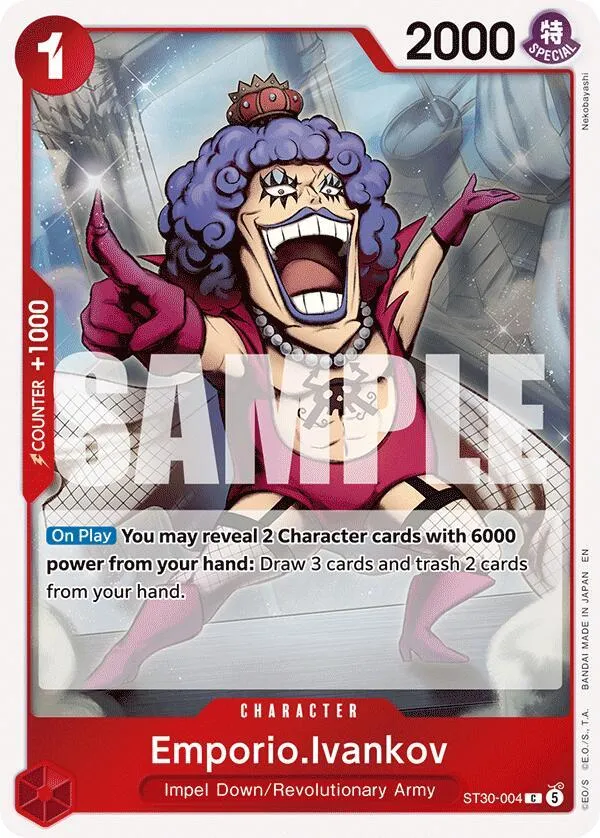 Emporio.Ivankov — ST-30: Starter Deck 30 EX Luffy & Ace — One Piece Card Game