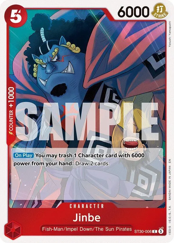 Jinbe — ST-30: Starter Deck 30 EX Luffy & Ace — One Piece Card Game