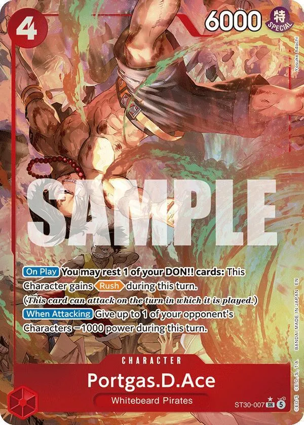 Portgas.D.Ace (007) (Parallel) — ST-30: Starter Deck 30 EX Luffy & Ace — One Piece Card Game
