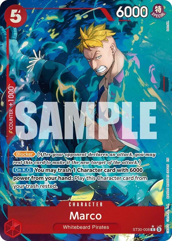 Marco (Full Art) — ST-30: Starter Deck 30 EX Luffy & Ace — One Piece Card Game