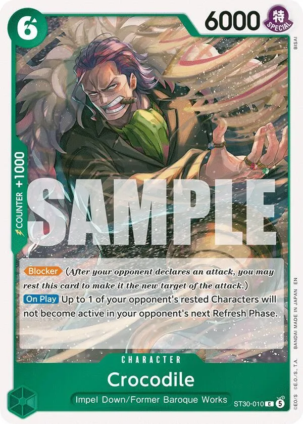 Crocodile — ST-30: Starter Deck 30 EX Luffy & Ace — One Piece Card Game