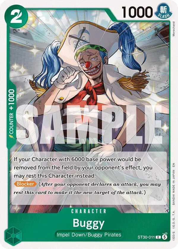 Buggy — ST-30: Starter Deck 30 EX Luffy & Ace — One Piece Card Game