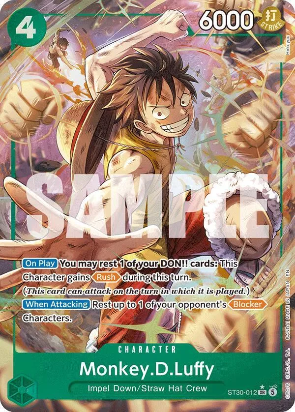 Monkey.D.Luffy (Parallel) — ST-30: Starter Deck 30 EX Luffy & Ace — One Piece Card Game