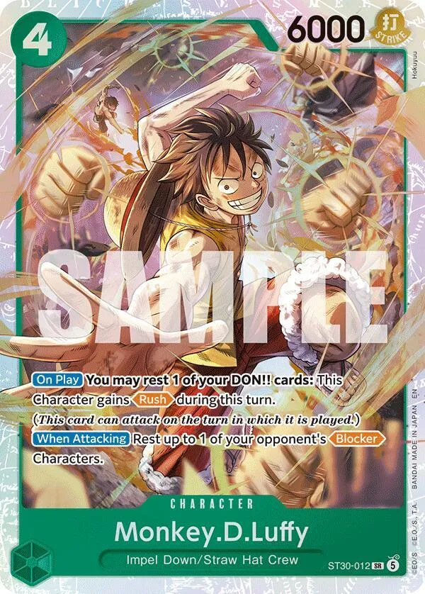 Monkey.D.Luffy — ST-30: Starter Deck 30 EX Luffy & Ace — One Piece Card Game