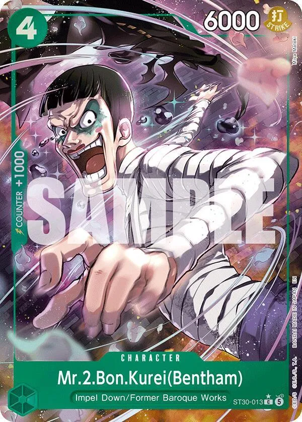 Mr.2.Bon.Kurei(Bentham) (Full Art) — ST-30: Starter Deck 30 EX Luffy & Ace — One Piece Card Game