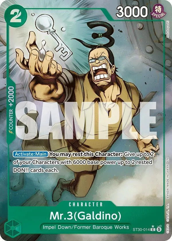 Mr.3(Galdino) (Full Art) — ST-30: Starter Deck 30 EX Luffy & Ace — One Piece Card Game