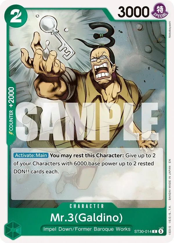 Mr.3(Galdino) — ST-30: Starter Deck 30 EX Luffy & Ace — One Piece Card Game
