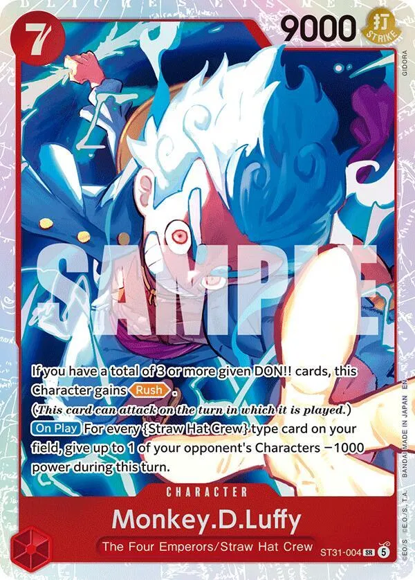 Monkey.D.Luffy (ST31-004) — ST-31: Starter Deck 31 RED Monkey.D.Luffy — One Piece Card Game