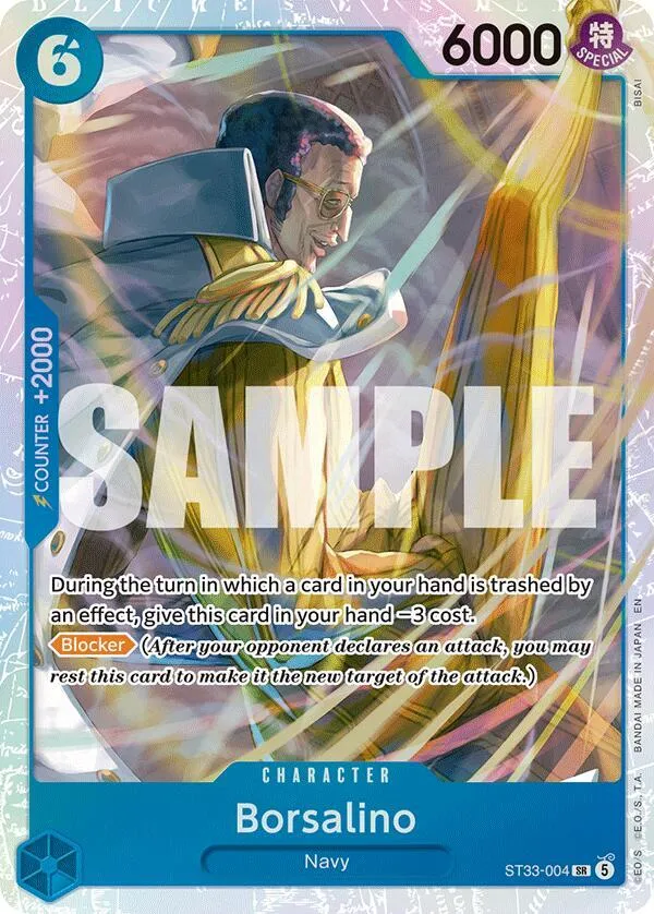 Borsalino — ST-33: Starter Deck 33 BLUE Kuzan — One Piece Card Game