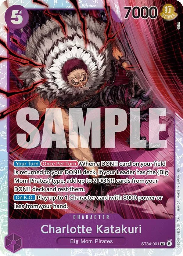 Charlotte Katakuri (ST34-001) from ST-34: Starter Deck 34 PURPLE Charlotte Katakuri - One Piece Card Game