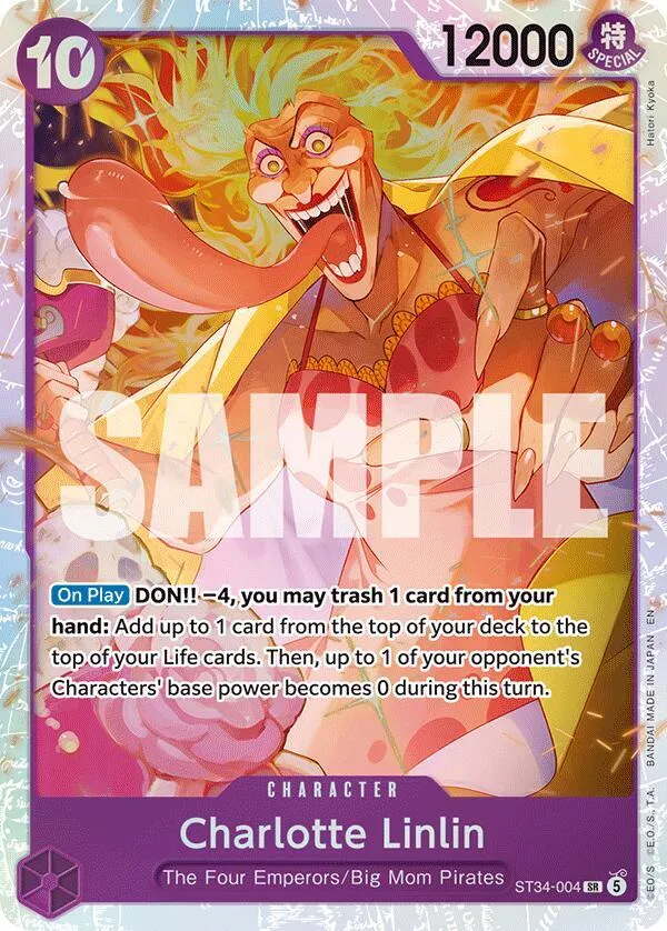 Charlotte Linlin — ST-34: Starter Deck 34 PURPLE Charlotte Katakuri — One Piece Card Game