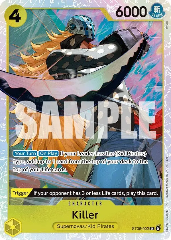 Killer from ST-36: Starter Deck 36 YELLOW Eustass"Captain"Kid - One Piece Card Game