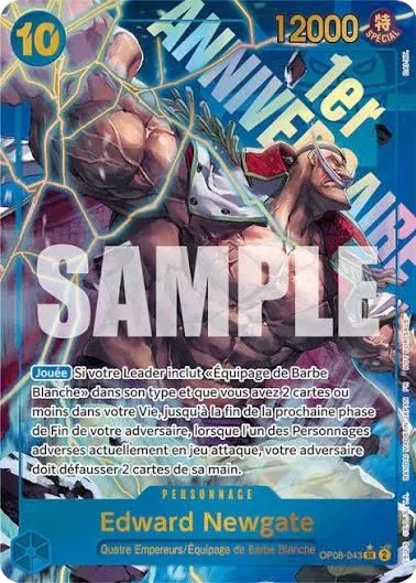 Edward Newgate — One Piece Promotion Cards — One Piece Card Game