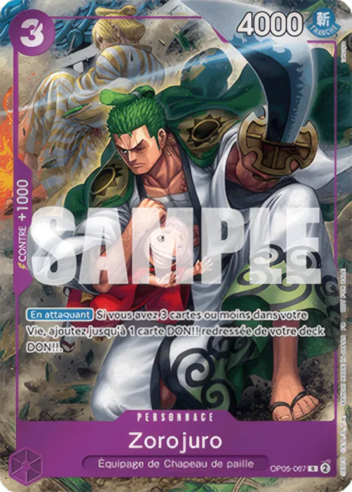 Zoro-Juurou — One Piece Promotion Cards — One Piece Card Game