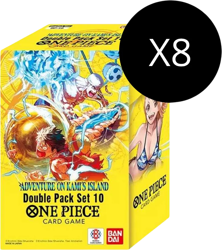 Display de Double Pack Set Vol. 10 Adventure on Kami's Island — Adventure on Kami's Island — One Piece Card Game