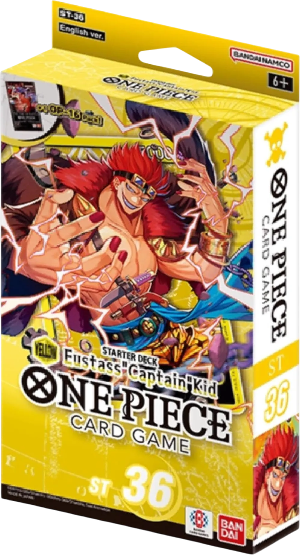 Starter Deck 36 : Eustass "Captain" Kid (Yellow) — ST-36: Starter Deck 36 YELLOW Eustass"Captain"Kid — One Piece Card Game