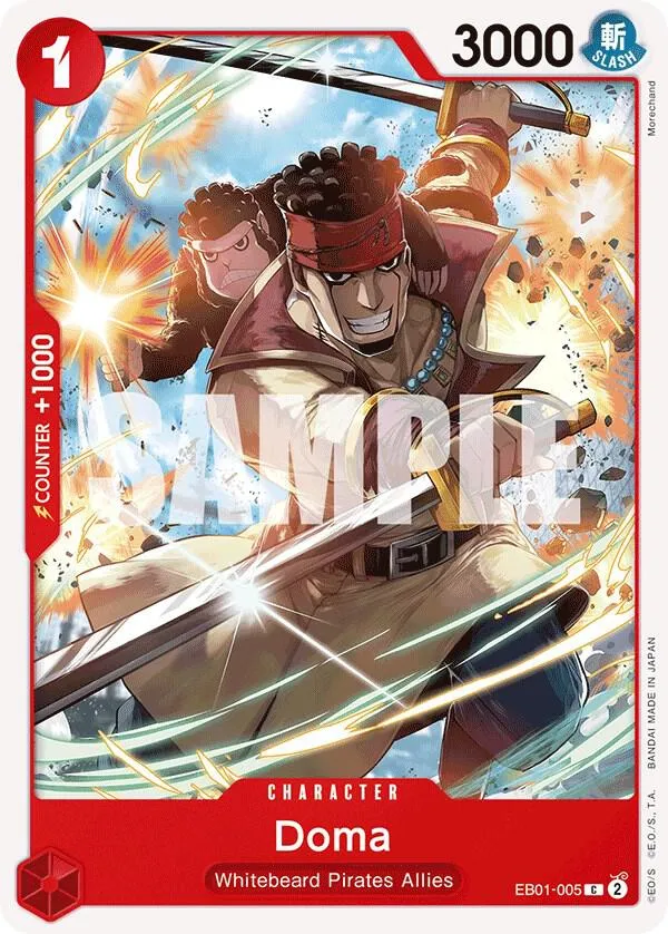 Doma — Extra Booster: Memorial Collection — One Piece Card Game