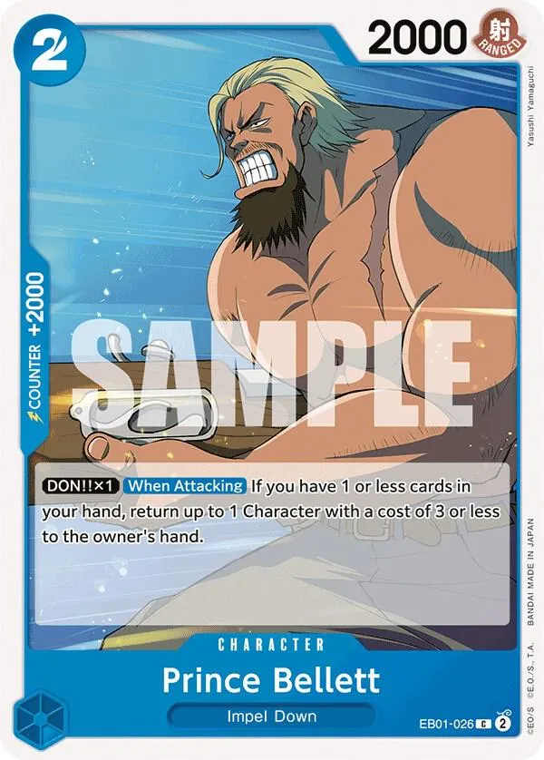 Prince Bellett — Extra Booster: Memorial Collection — One Piece Card Game