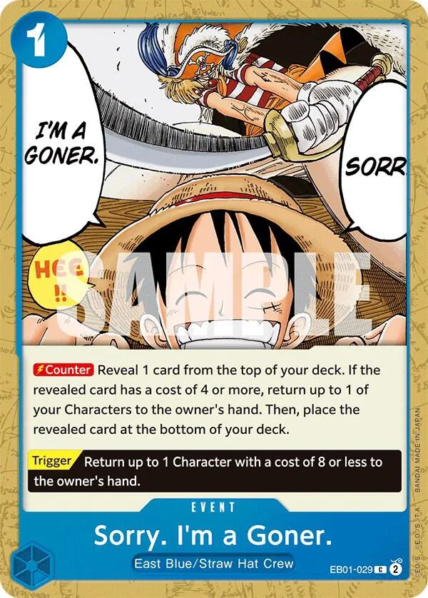 Sorry. I'm a Goner. — Extra Booster: Memorial Collection — One Piece Card Game