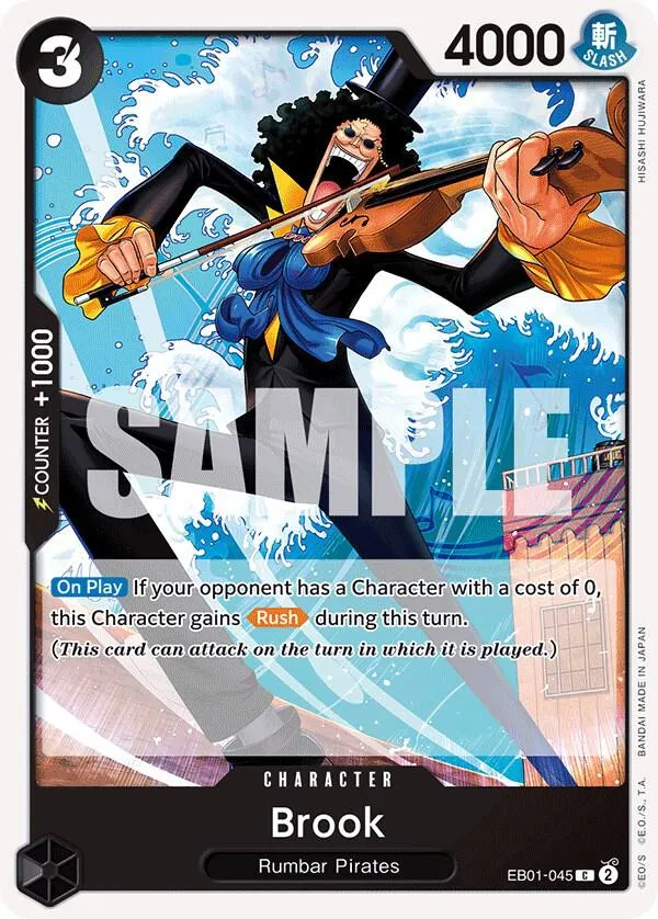 Brook (045) — Extra Booster: Memorial Collection — One Piece Card Game