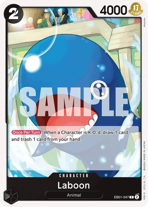 Laboon (047) — Extra Booster: Memorial Collection — One Piece Card Game