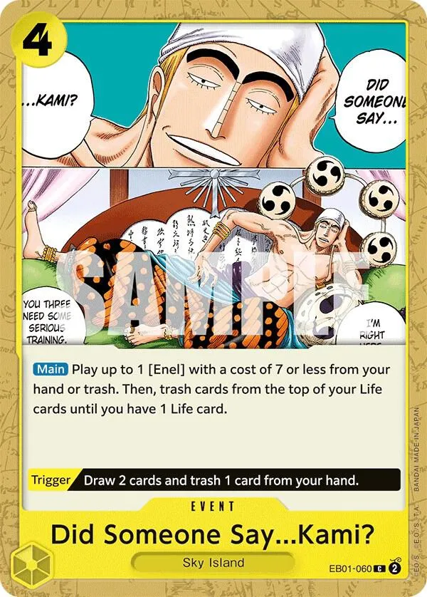 Did Someone Say...Kami? — Extra Booster: Memorial Collection — One Piece Card Game