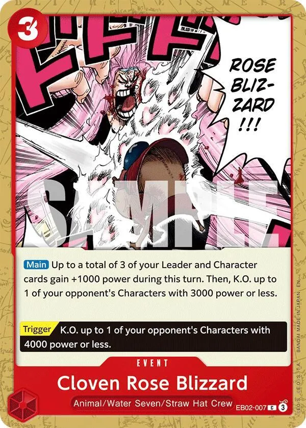Cloven Rose Blizzard — Extra Booster: Anime 25th Collection — One Piece Card Game