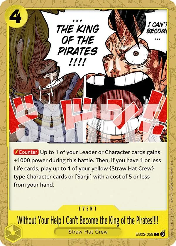 Without Your Help I Can't Become the King of the Pirates!!!! — Extra Booster: Anime 25th Collection — One Piece Card Game