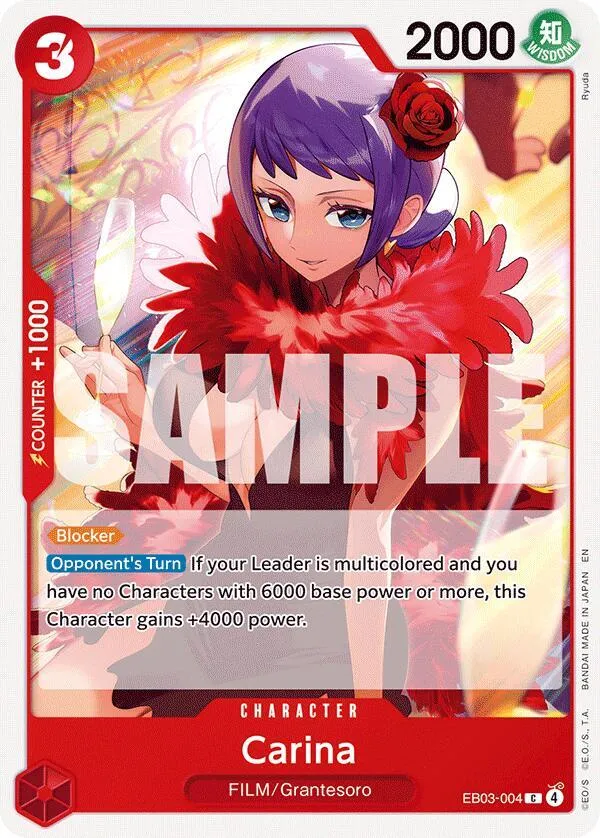 Carina (EB03-004) — Extra Booster: One Piece Heroines Edition — One Piece Card Game