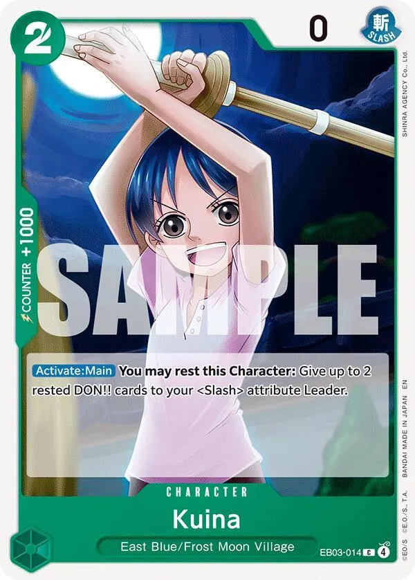 Kuina (EB03-014) — Extra Booster: One Piece Heroines Edition — One Piece Card Game