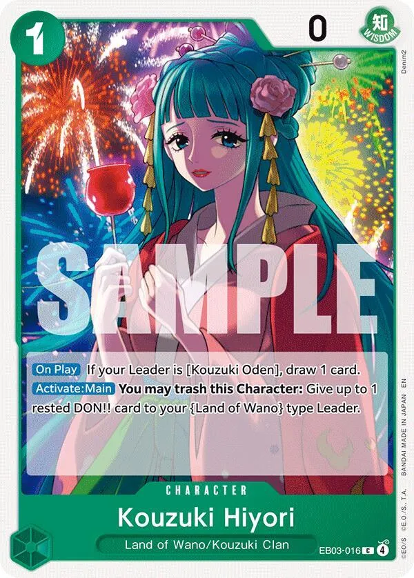 Kouzuki Hiyori (EB03-016) — Extra Booster: One Piece Heroines Edition — One Piece Card Game