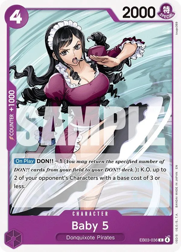 Baby 5 (EB03-036) — Extra Booster: One Piece Heroines Edition — One Piece Card Game