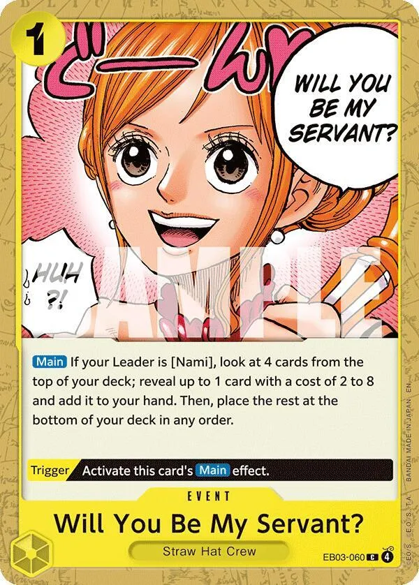 Will You Be My Servant? (EB03-060) — Extra Booster: One Piece Heroines Edition — One Piece Card Game