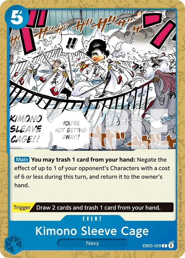 Kimono Sleeve Cage — Extra Booster: One Piece Heroines Edition Vol. 2 — One Piece Card Game