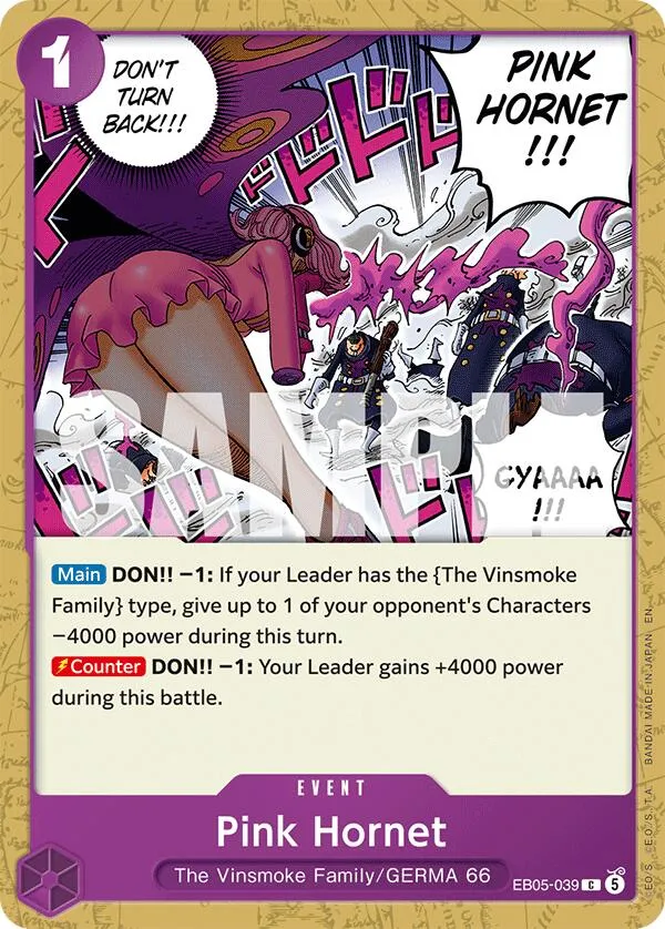 Pink Hornet — Extra Booster: One Piece Heroines Edition Vol. 2 — One Piece Card Game