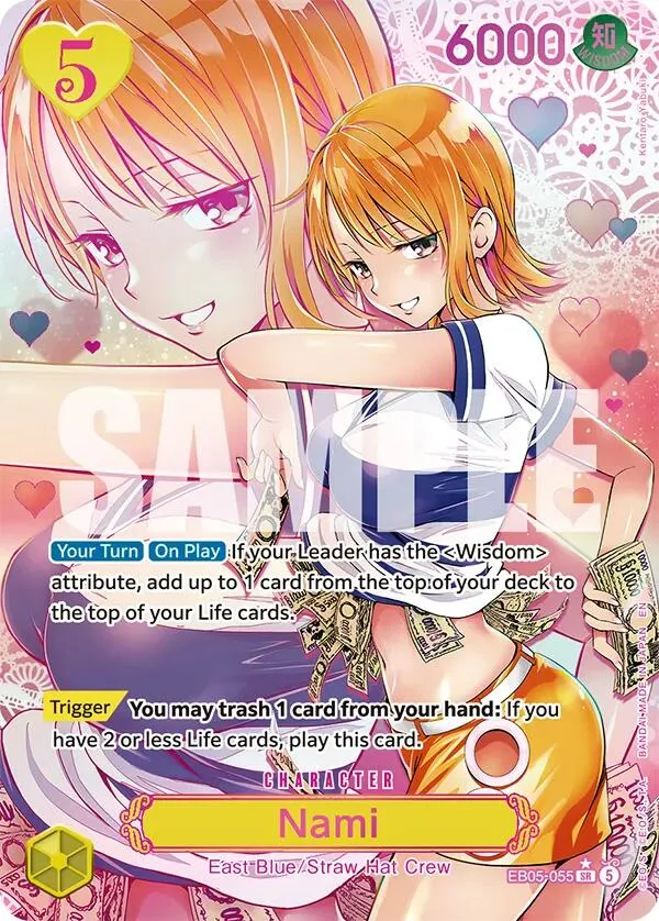 Nami (055) (Kentaro Yabuki) (Gold Stamped) — Extra Booster: One Piece Heroines Edition Vol. 2 — One Piece Card Game