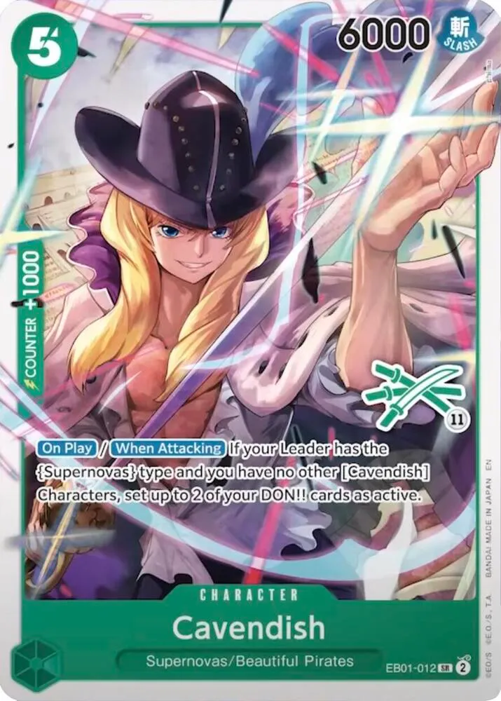Cavendish (Zoro Deck) — Learn Together Deck Set — One Piece Card Game