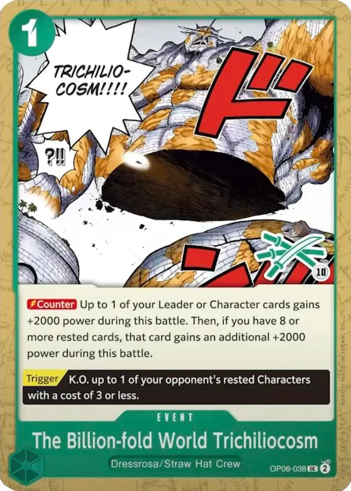 The Billion-fold World Trichiliocosm (Zoro Deck) — Learn Together Deck Set — One Piece Card Game