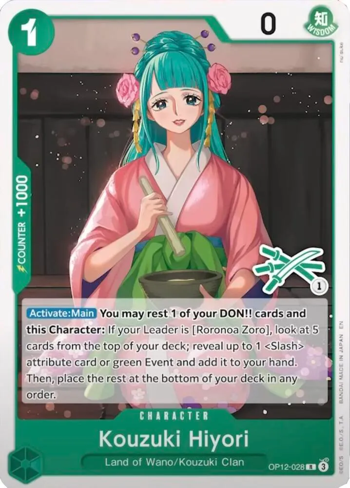 Kouzuki Hiyori (Zoro Deck) — Learn Together Deck Set — One Piece Card Game