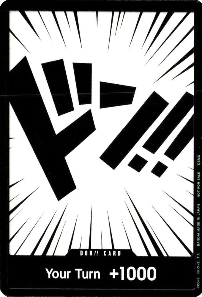 DON!! Card — One Piece Demo Deck Cards — One Piece Card Game