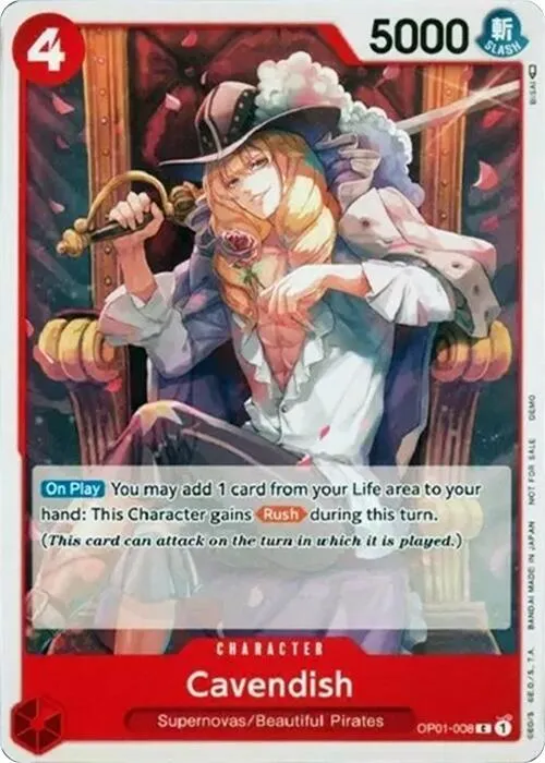 Cavendish — One Piece Demo Deck Cards — One Piece Card Game